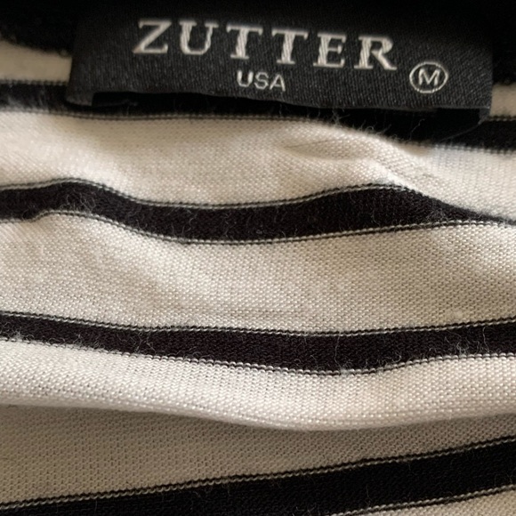 ZUTTER USA Lake Hair Don’t Care Black & White Top or Dress Swim Suite Cover Up - Picture 3 of 9